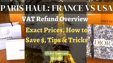 chanel vat refund paris|paris france vat refund schedule.